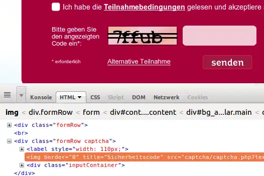 Captchas sind auch dekorativ