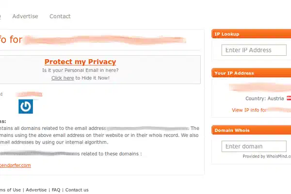 Ein fragwürdiges Geschäftsmodell mit Email-Adressen